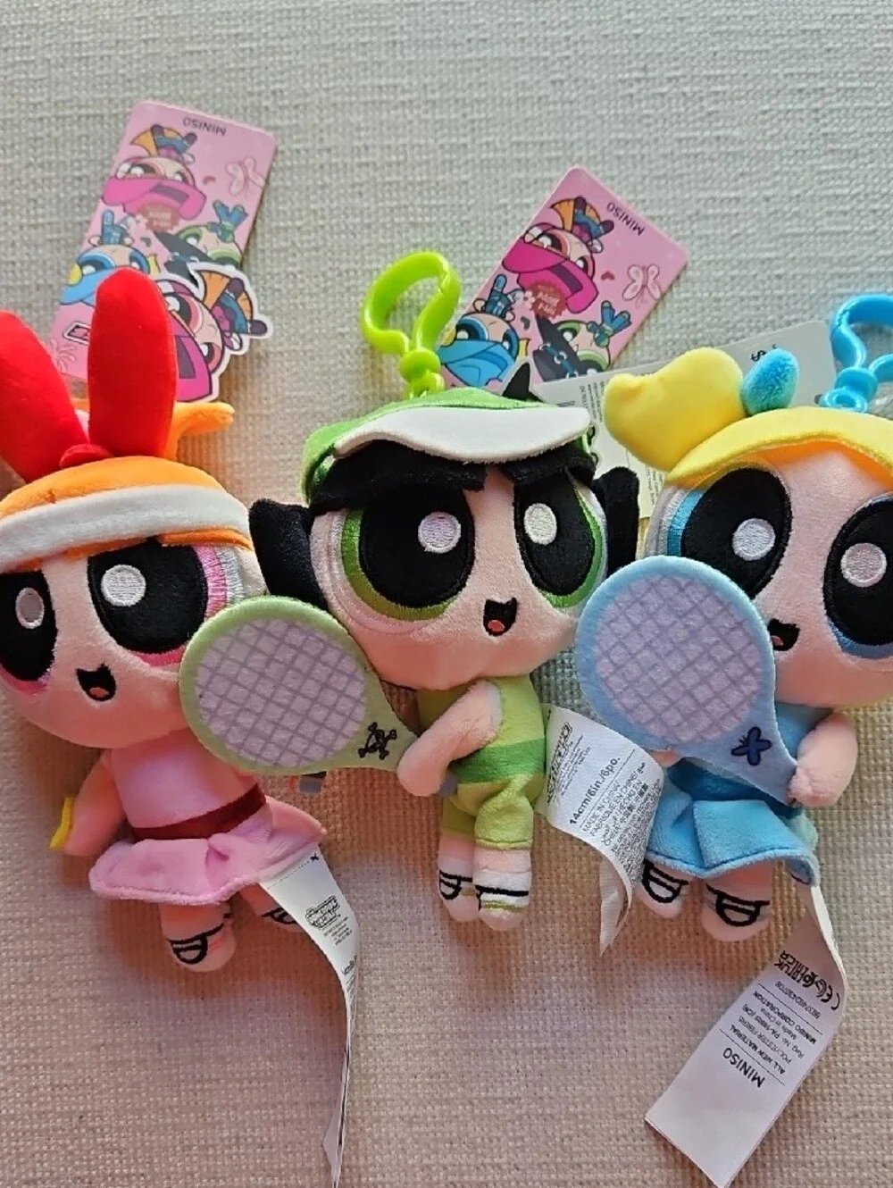 POWERPUFF GIRLS TENNIS BAG CHARM